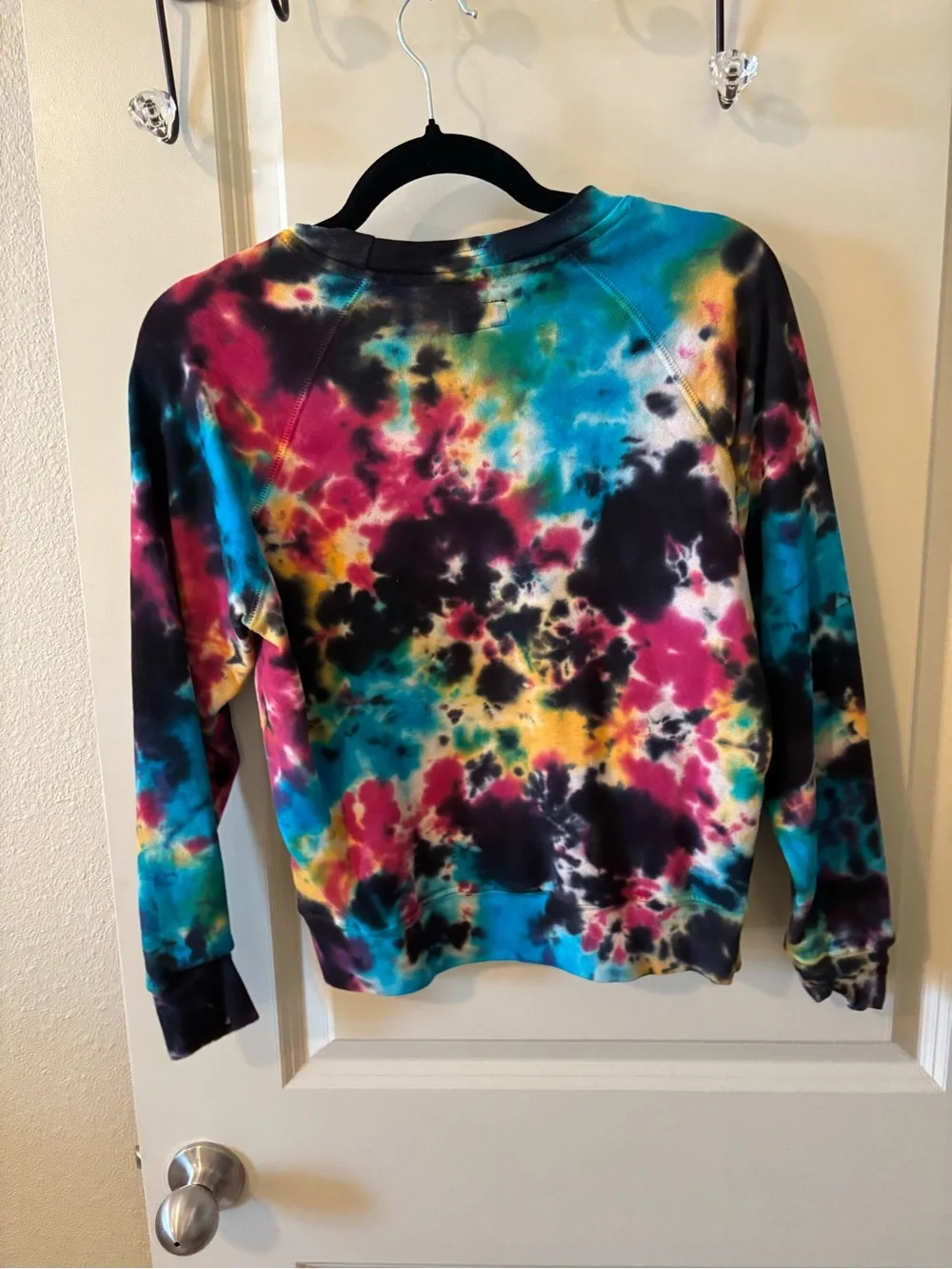 MOTHER Multicolor Tie-Dye Sweatshirt Cozy Casual Winter Loungewear - Picture 6 of 6